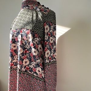 Zara flower print dress